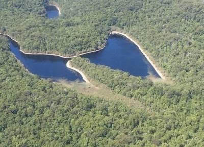 دریاچه ای به شکل پروانه در کشور استرالیا