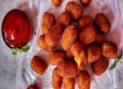 طرز تهیه ناگت سیب زمینی ترد به روش بازاری با 13 نکته حرفه ای!